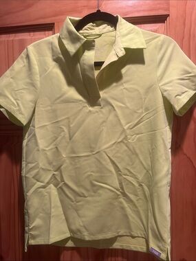 FIGS Nala Short-Sleeve Polo Lime 🍋‍🟩